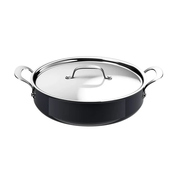 Jamie Oliver by Tefal Enjoy Ceramic Induction Hard Anodised Shallow Pan 30cm + Lid