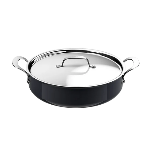 Jamie Oliver by Tefal Enjoy Ceramic Induction Hard Anodised Shallow Pan 30cm + Lid