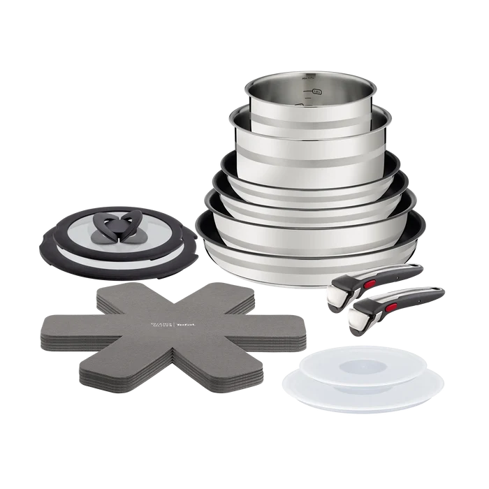 Jamie Oliver by Tefal Ingenio Induction Stainless Steel 18pc Set
