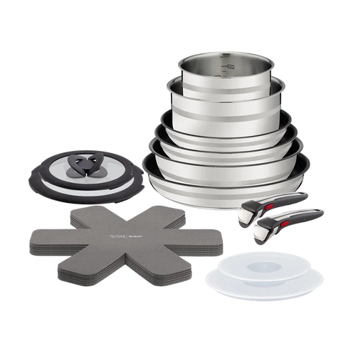 Jamie Oliver by Tefal Ingenio Induction Stainless Steel 18pc Set