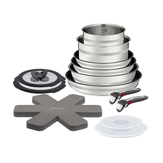 Jamie Oliver by Tefal Ingenio Induction Stainless Steel 18pc Set