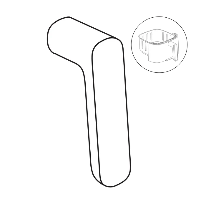 Jamie Oliver by Tefal Quiet & Easy Air Fryer Replacement Part - Handle - SS998171