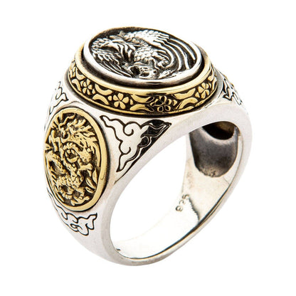 Japanese Phenix Sterling Silver Gothic Ring [5]