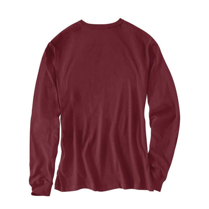 Carhartt K231 port long-sleeve logo sleeve t-shirt, back view