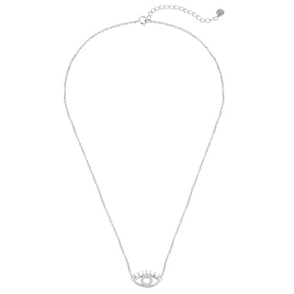 Kette ALLSEHENDES AUGE mit Zirkonia silber