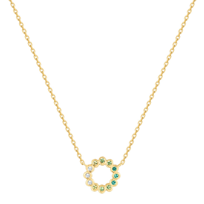 Kette CIRCLE gelbgold mit Zirkonia