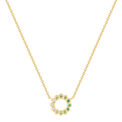 Kette CIRCLE gelbgold mit Zirkonia