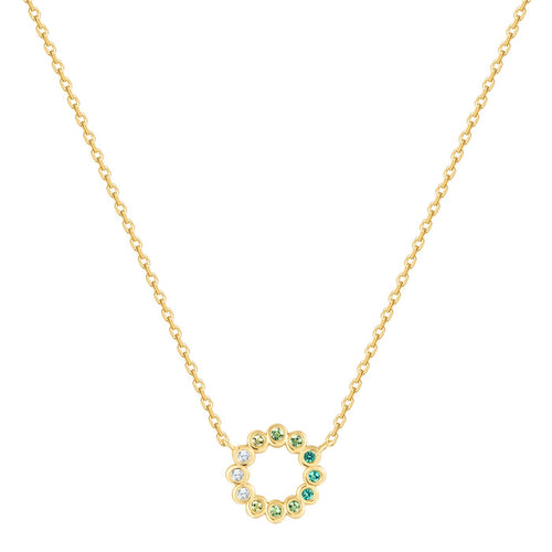 Kette CIRCLE gelbgold mit Zirkonia