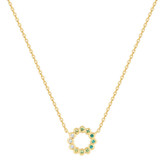 Kette CIRCLE gelbgold mit Zirkonia