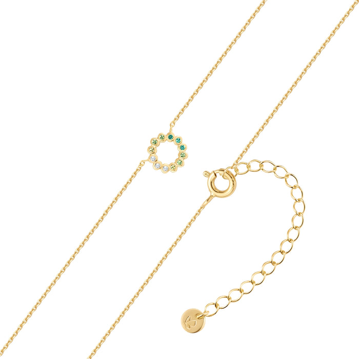 Kette CIRCLE gelbgold mit Zirkonia