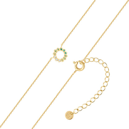 Kette CIRCLE gelbgold mit Zirkonia