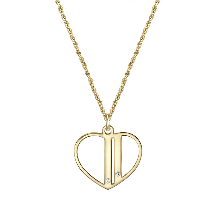 Kette GEBURTSTEIN mit Zirkonia gelbgold