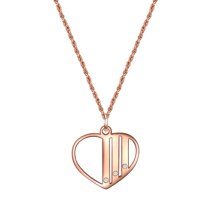 Kette GEBURTSTEIN mit Zirkonia roségold