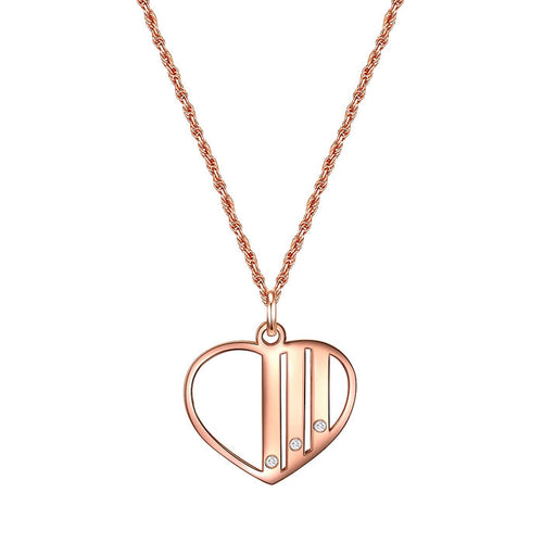 Kette GEBURTSTEIN mit Zirkonia roségold
