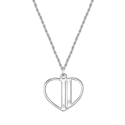 Kette GEBURTSTEIN mit Zirkonia silber
