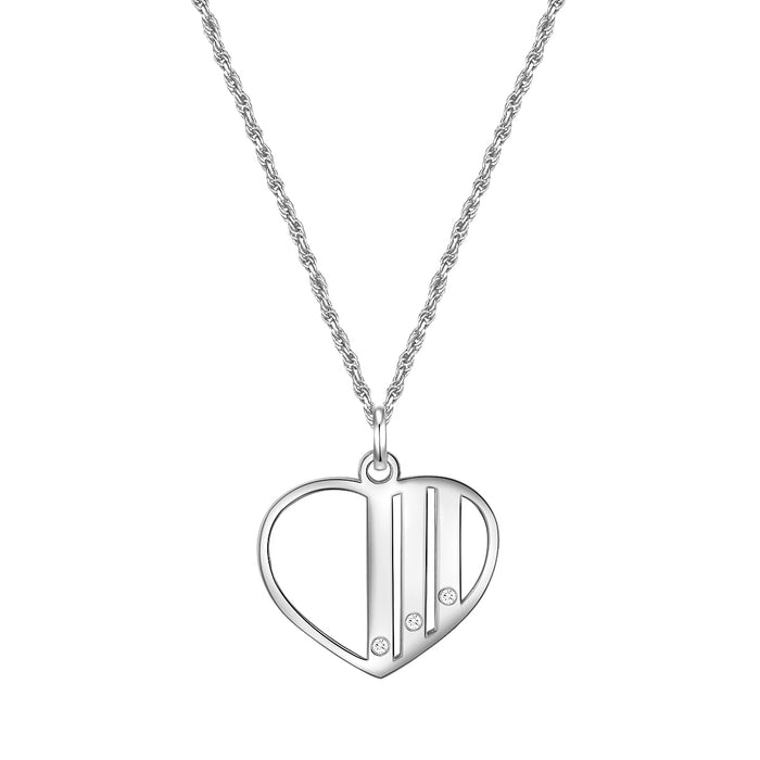 Kette GEBURTSTEIN mit Zirkonia silber