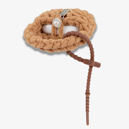 Knit Earbud / AirPods® Pouch - Latte