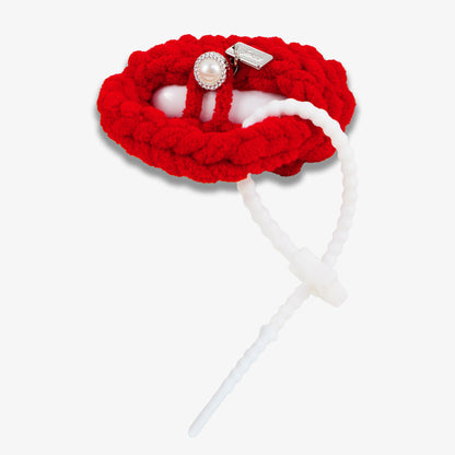 Knit Earbud / AirPods® Pouch - Red