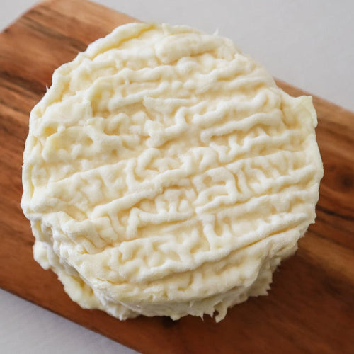 LA TUR cheese from Alta Langa, Italy, soft and tangy, made from cow, goat, and sheep milk.