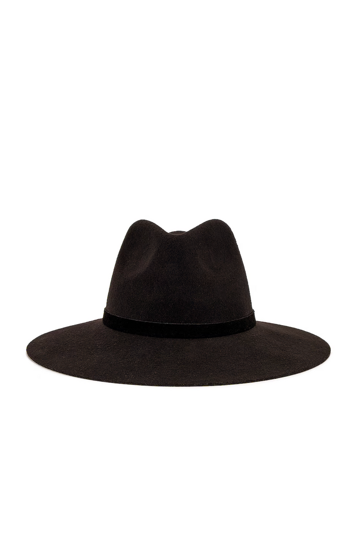 Lack Of Color Black The Grove Suede Band Trim Boho Hat - House Of Huntington
