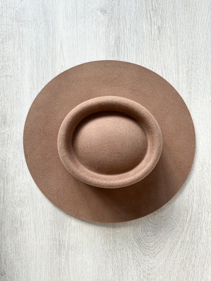 Lack Of Color Brown Wool Suede Band Trim Boho Hat - House Of Huntington