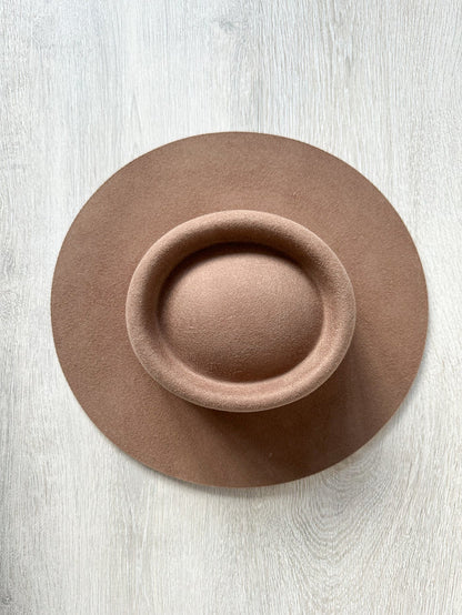 Lack Of Color Brown Wool Suede Band Trim Boho Hat - House Of Huntington
