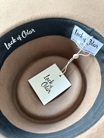 Lack Of Color Brown Wool Suede Band Trim Boho Hat - House Of Huntington