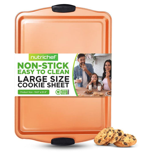 Large Cookie Sheet -Commercial Grade Restaurant Quality Metal Bakeware, Compatible With Models: Ncsbs3S45, Nc5Pcs (Copper)