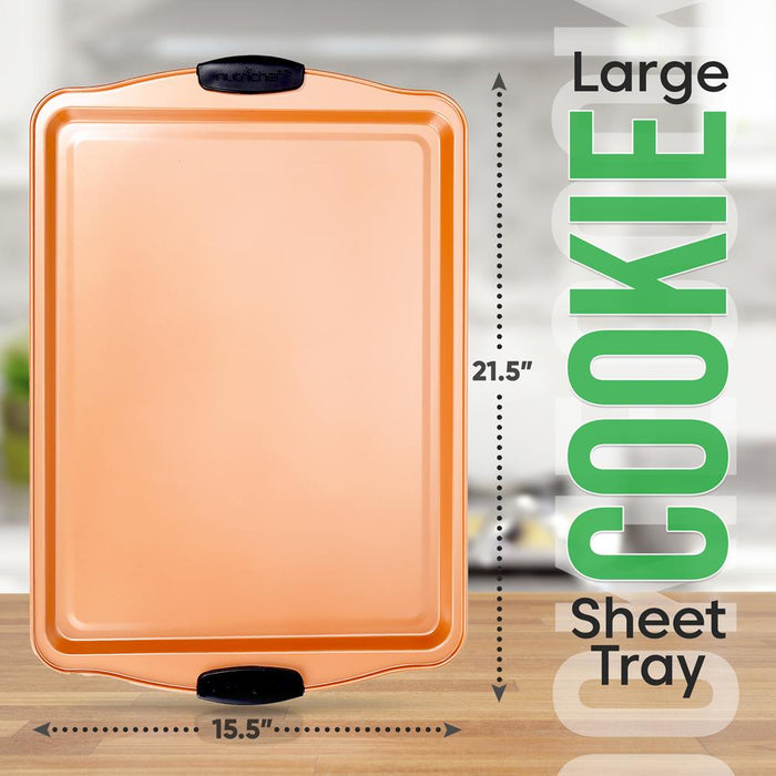 Large Cookie Sheet -Commercial Grade Restaurant Quality Metal Bakeware, Compatible With Models: Ncsbs3S45, Nc5Pcs (Copper)