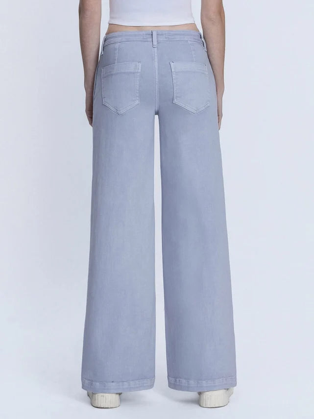 Lauren Mid Rise Wide Leg Jeans