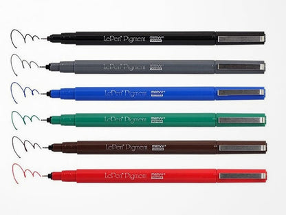 Le Pen Pigment Primary Colors - Set of 6