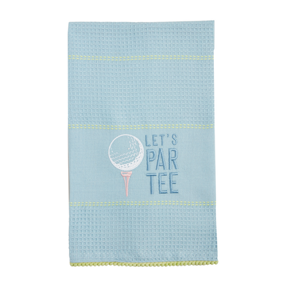 Lets Par Tee Golf Waffle Towel