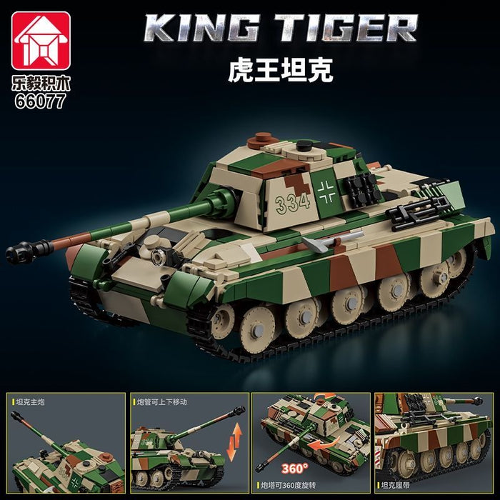 LEYI 66077 King Tiger Tank