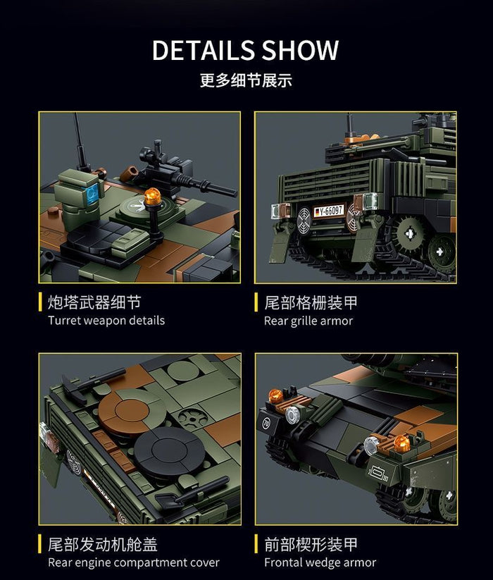 LEYI 66097 Leopard 2A6 Tank