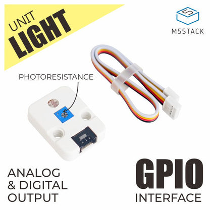 Light Sensor Unit with Photo-resistance - m5stack-store