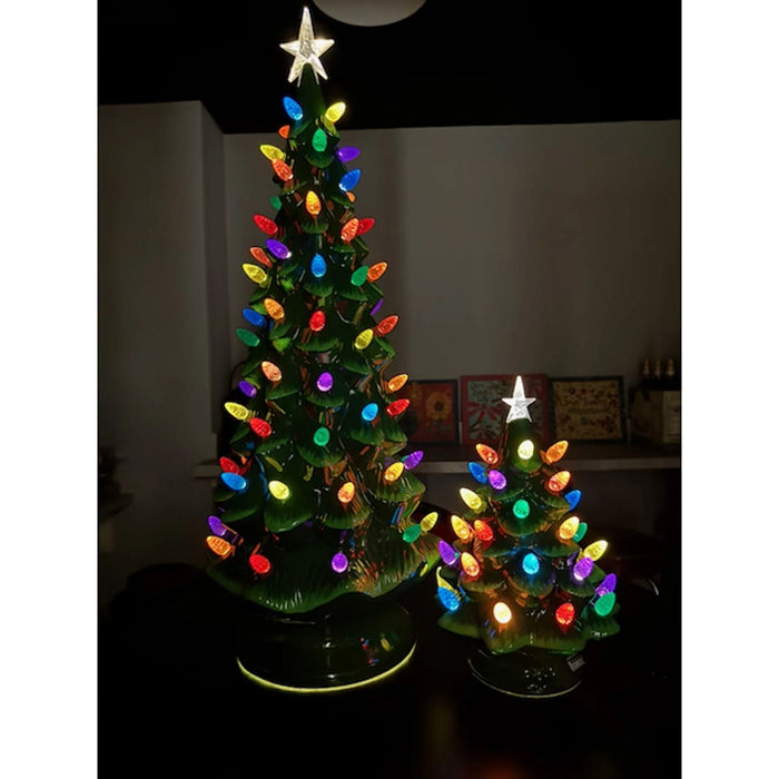 Lit Ceramic Christmas Tree S