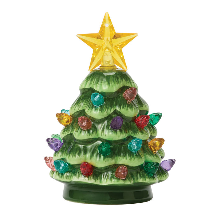 Lit Ceramic Christmas Tree S