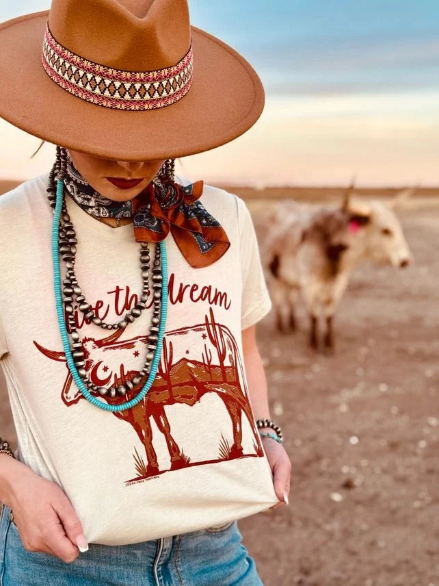 Live The Dream Longhorn Graphic TeeS