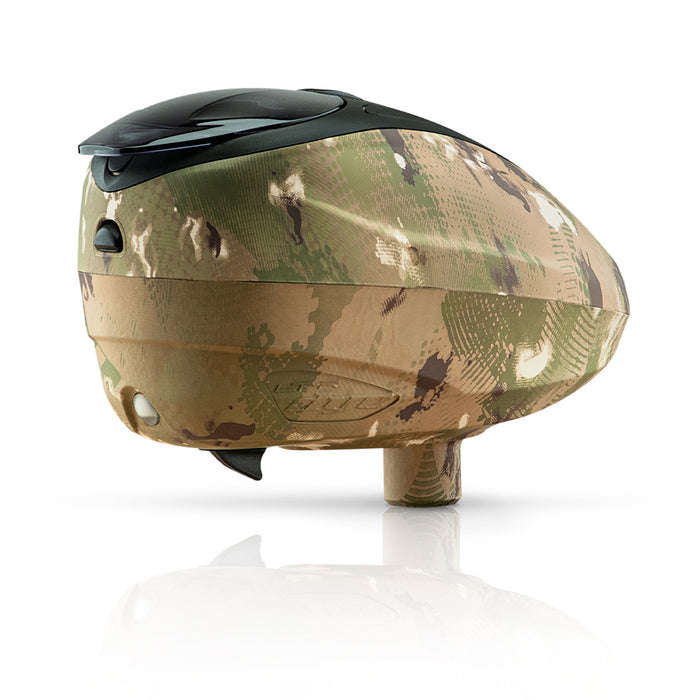 DYE Loader LT-R Dyecam paintball loader – angled side view