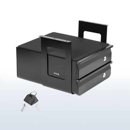 Secure Under Desk Pull-Out Locking Drawer with Keys