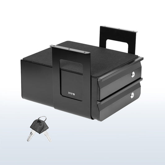 Secure Under Desk Pull-Out Locking Drawer with Keys