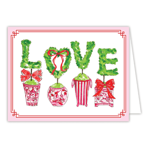 Rosanne Beck Greeting Cards LOVE Topiaries Card