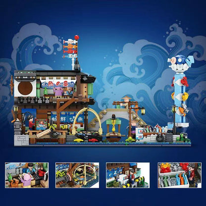 Loz 1049 Japanese fish stall Mini Brick LOZ