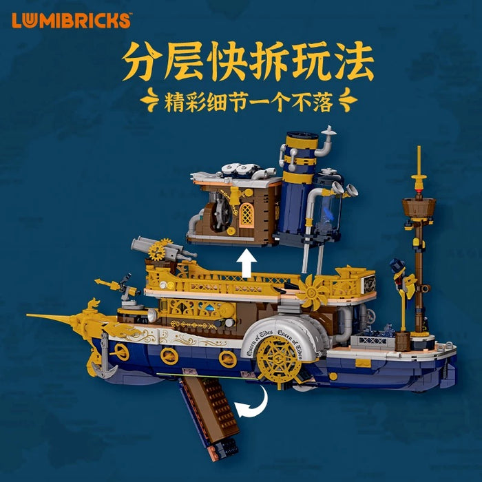 Lumibricks 11016 Steampunk Steamship