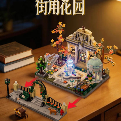 Lumibricks 15012 Street corner garden