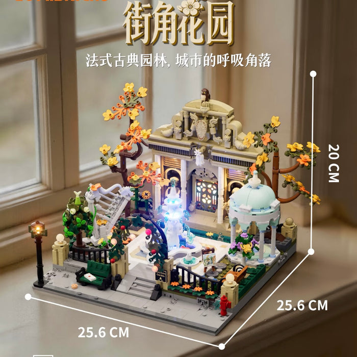 Lumibricks 15012 Street corner garden