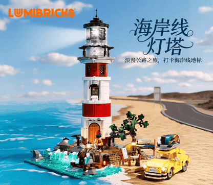 Lumibricks 18007 shoreline lighthouse