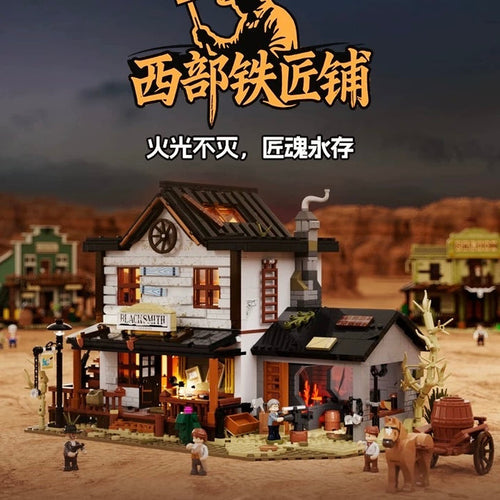 Lumibricks L9089 Western Blacksmith Shop