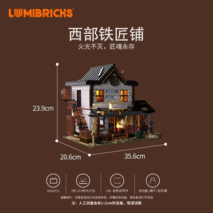 Lumibricks L9089 Western Blacksmith Shop