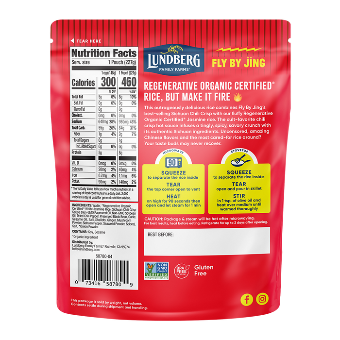 Lundberg x Fly by Jing Chili Crisp Rice